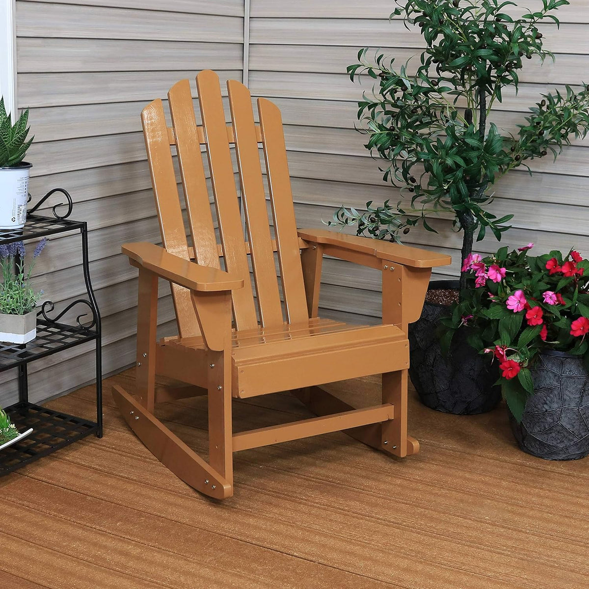 Adirondack Rocking Chair with Cedar Finish T7398