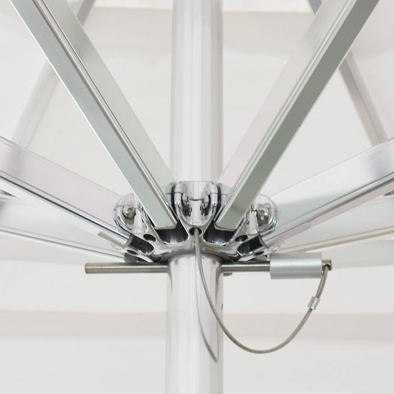 11 ft Aluminum Pole Market Umbrella with Push Lift - Sunbrella Fabric-Teak K5320