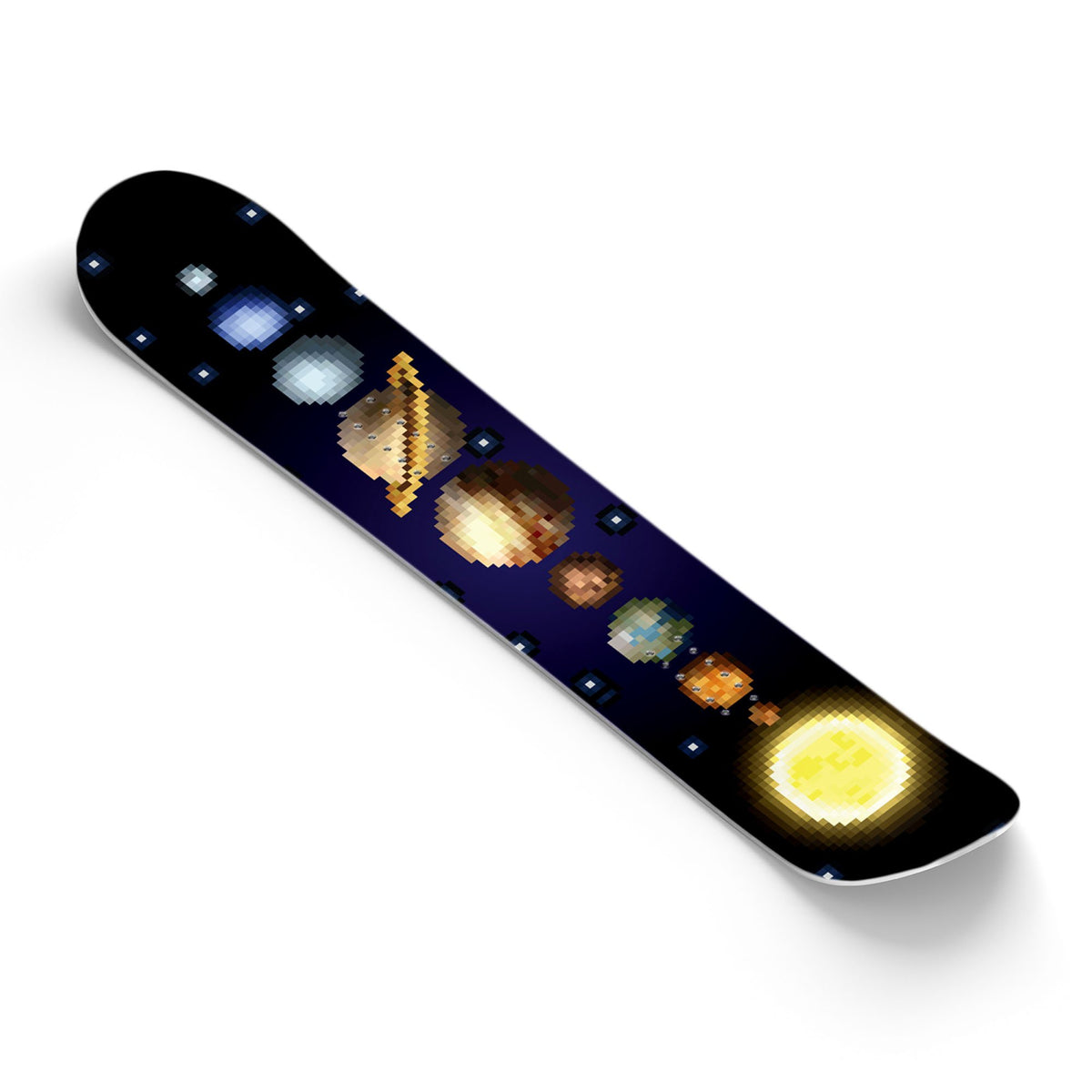 8 bit Solar System Planets Snowboard Wrap Sticker Skin Cover Z7630