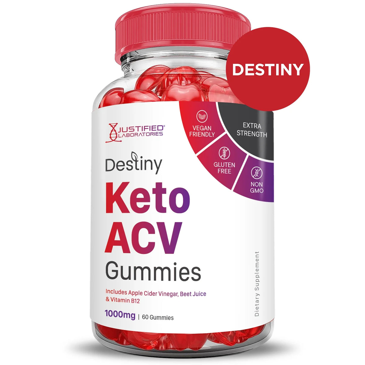 3 Pack 1000MG Dietary Supplement Gummies W284834