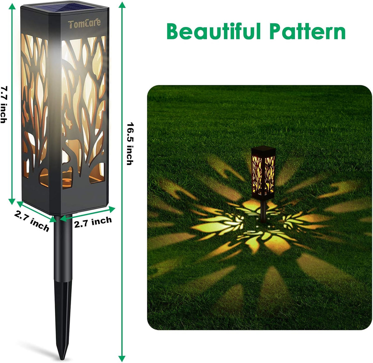 8 Pack Solar Pathway Lights D302