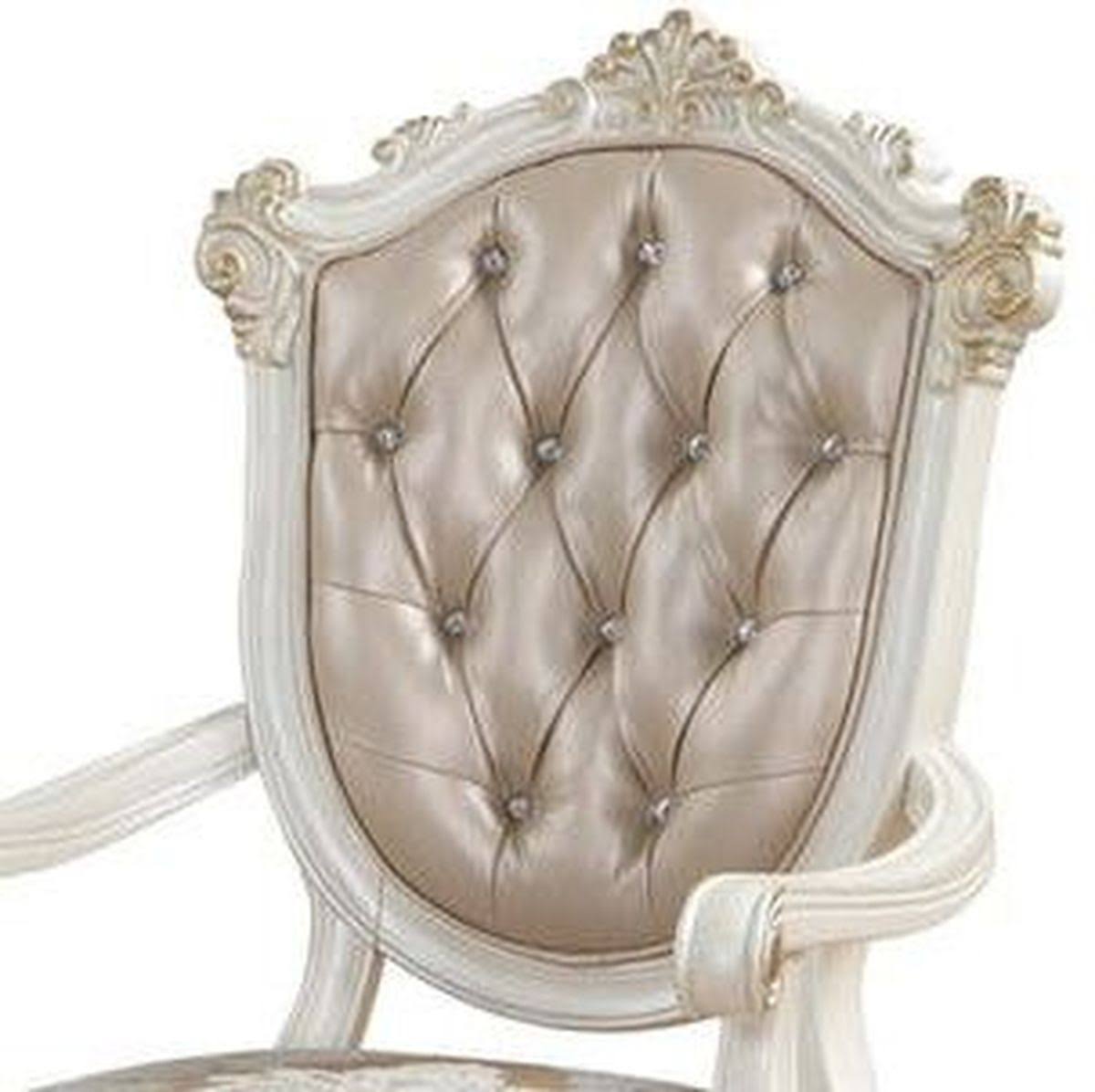 Rose Gold PU Arm Chair Set-2 X225