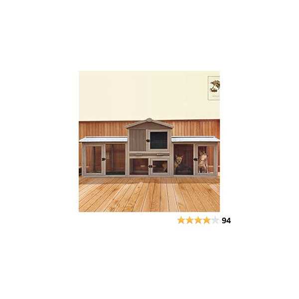 Large Outdoor Rabbit Hutch Chicken Coop T563417