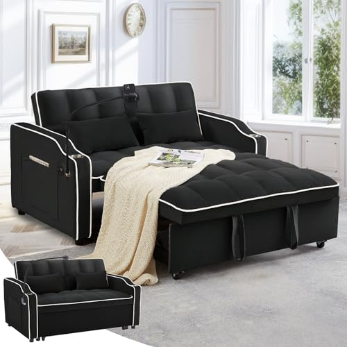 Pink 3 in 1 Convertible Sofa Bed with Storage X465