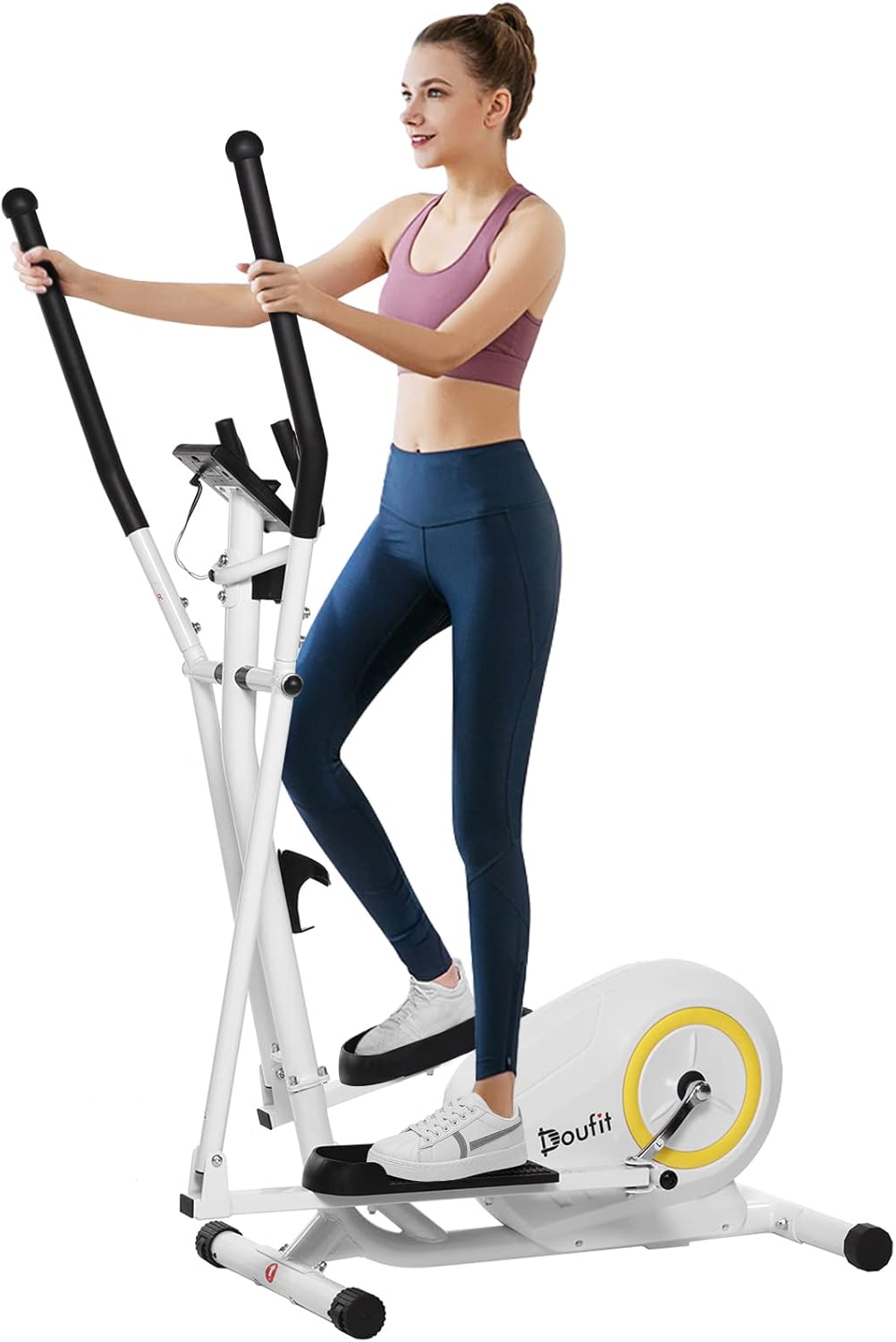 Adjustable Magnetic Elliptical Machine with LCD Monitor G96905