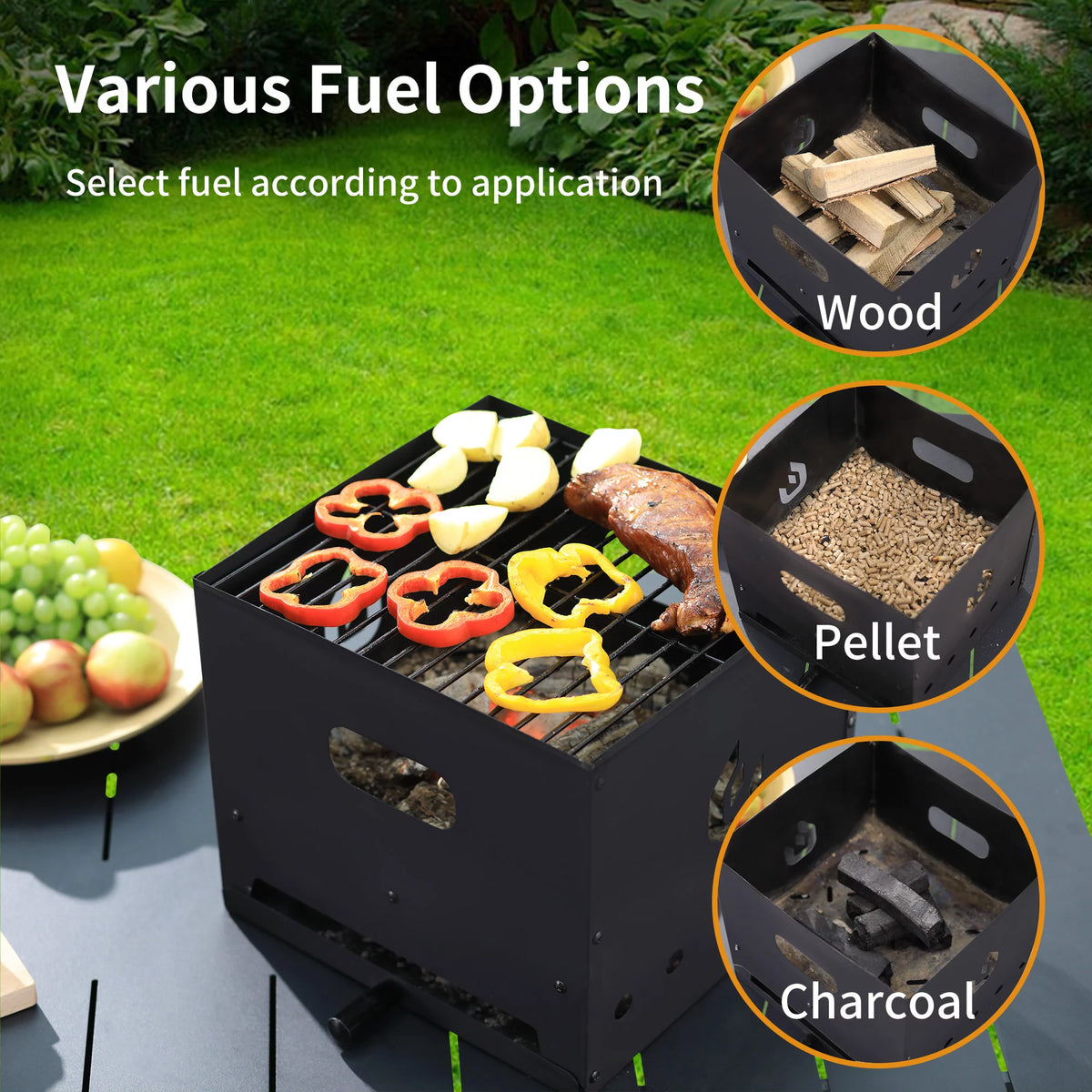 4 in 1 Wood Fired 12 inch Pizza Oven V4268