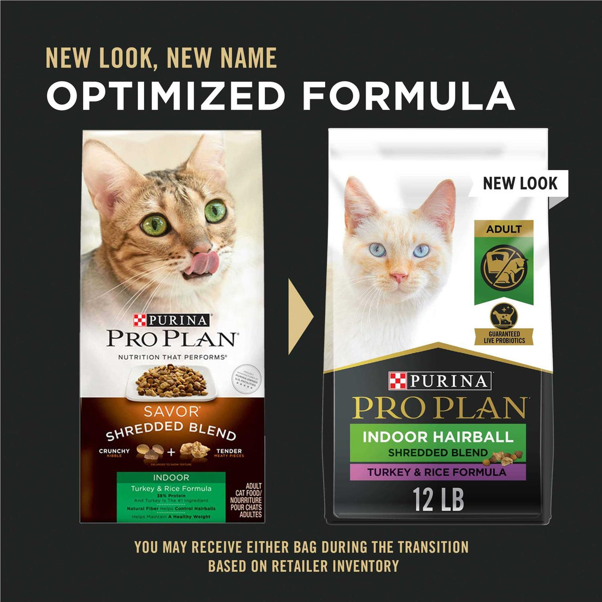 Indoor Hairball Management Turkey & Rice Dry Cat Food J2499