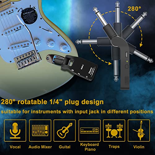 2.4GHZ Wireless Guitar Transmitter Receiver J360065