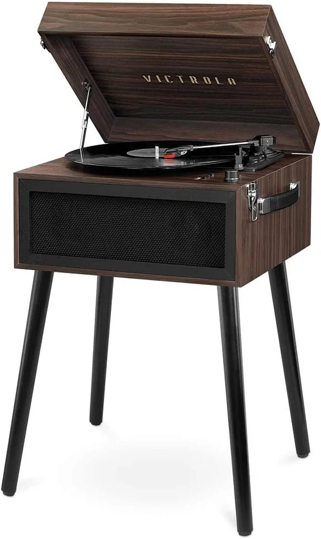 Bluetooth Record Player Stand with 3-Speed Turntable Z243767