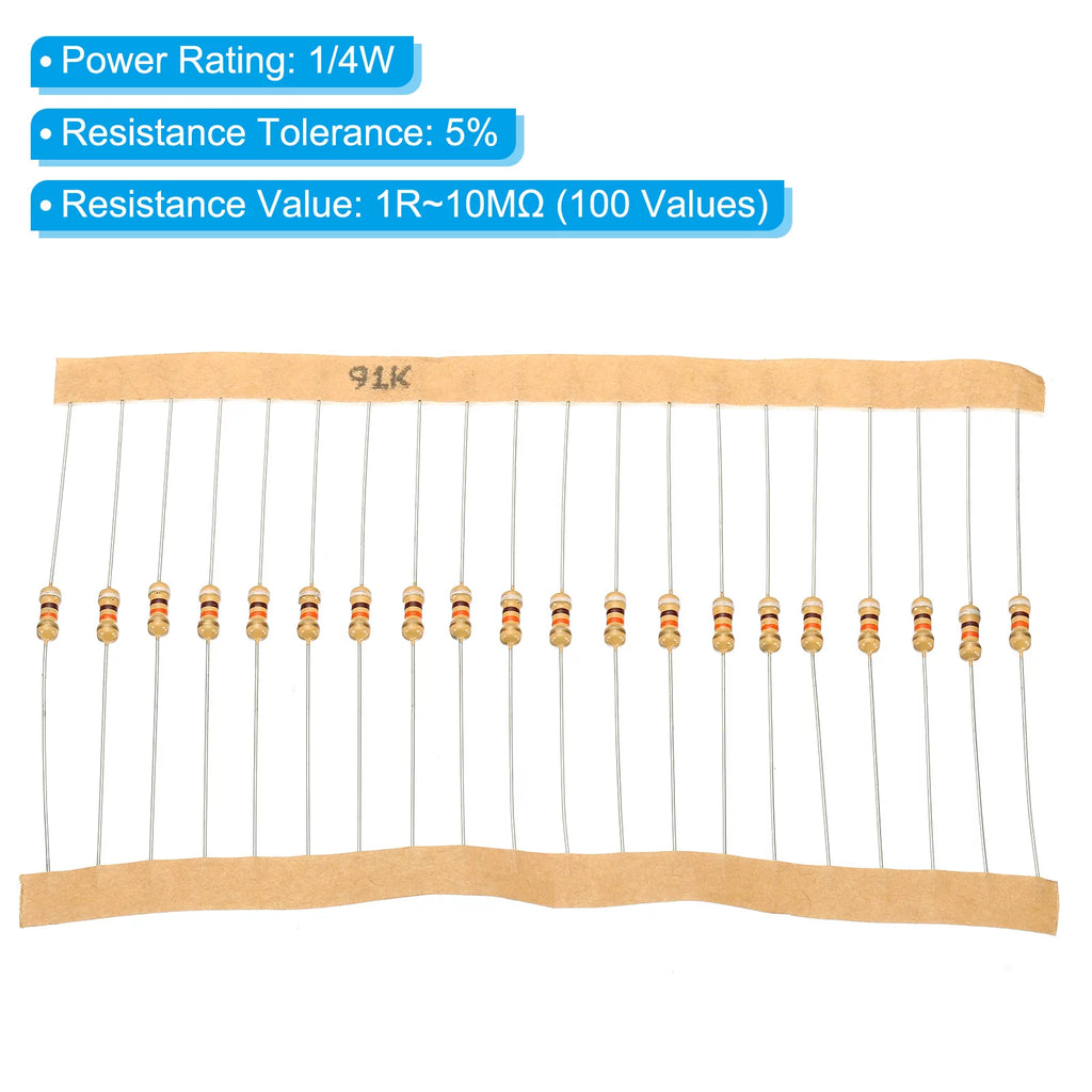 1/4W 5% Carbon Film Resistor Assortment 2000 Pack R353895