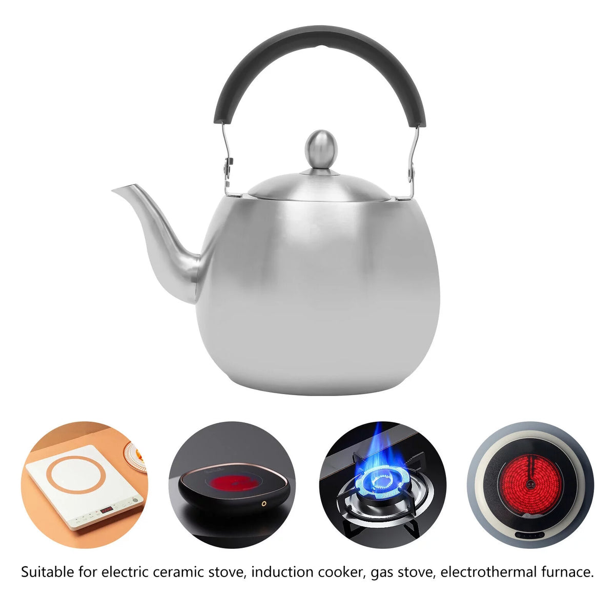 4L Stainless Steel Kettle Teapot T833423