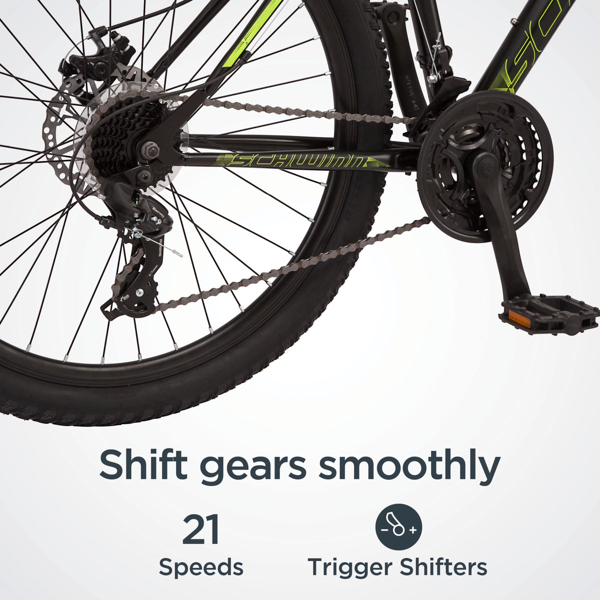 26-inch 21 Speed Black Mountain Bike W2364