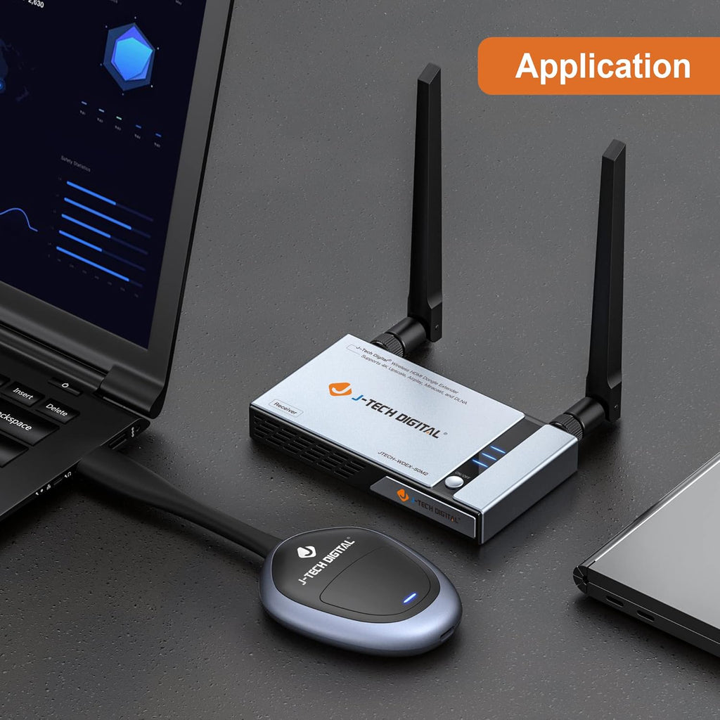 HDMI Wireless Extender Dongle Adapter Kit 1080p 98 Feet J910