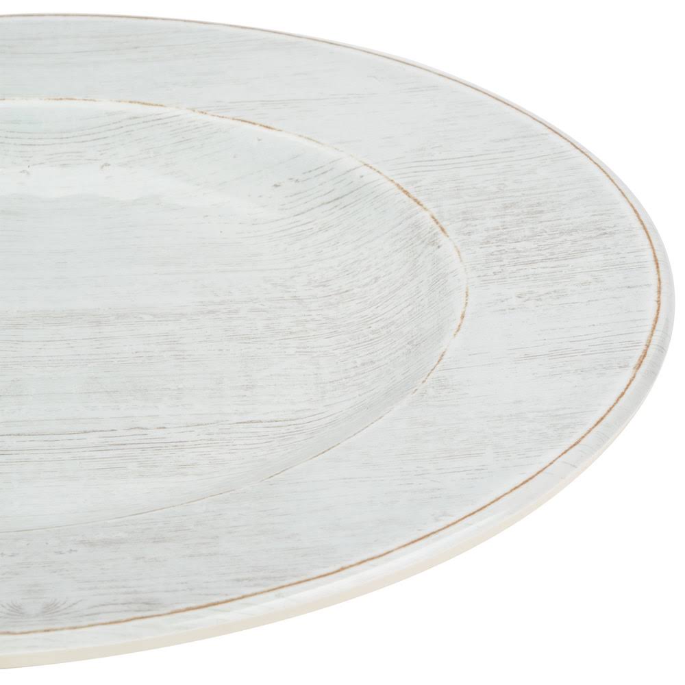 11x22 Buff Round Melamine Plate R742