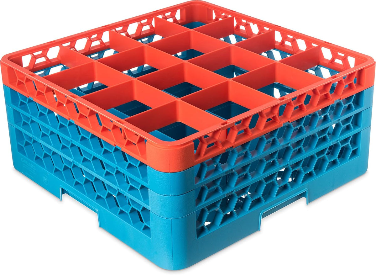 Blue Pack of 2 Glass Rack with 2 Extenders E7889