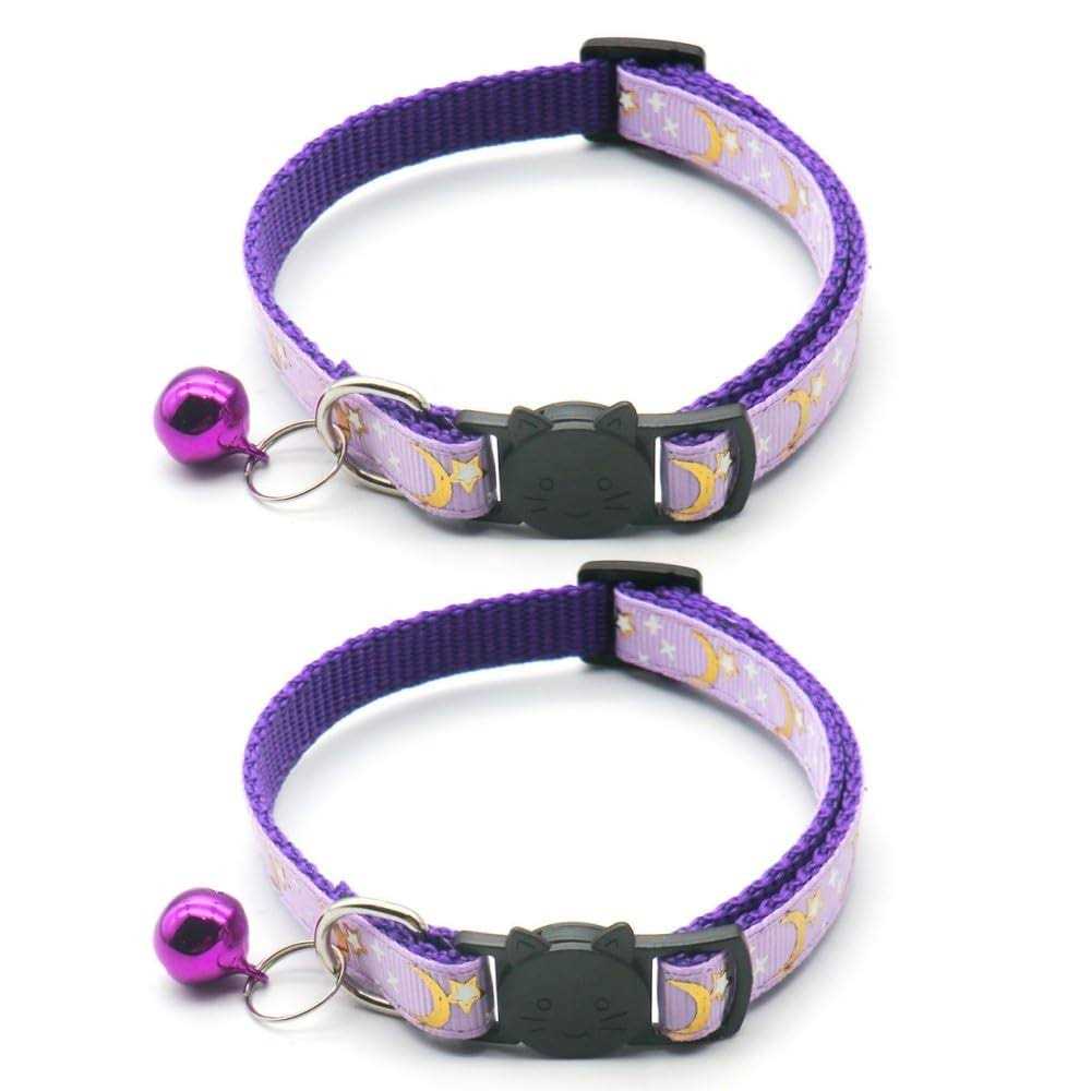 Reflective Cat Collars Bell 2-Pack Adjustable 7.5-12.5 Inch X1559