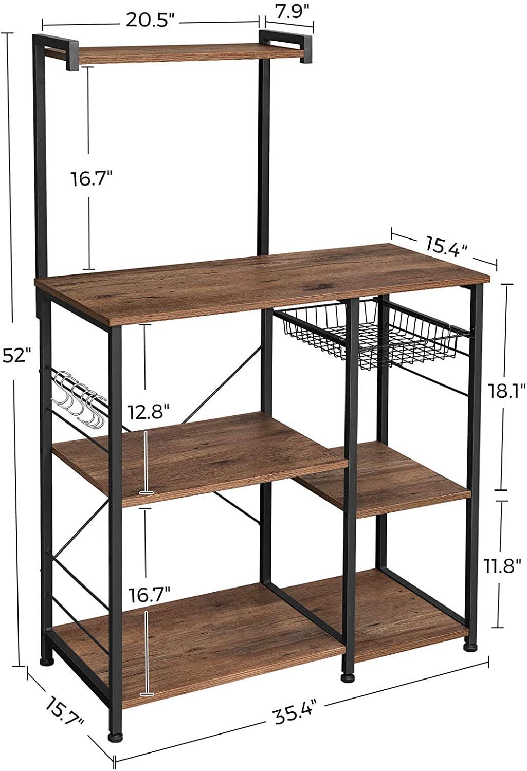 Wire Basket Baker’S Rack K1859