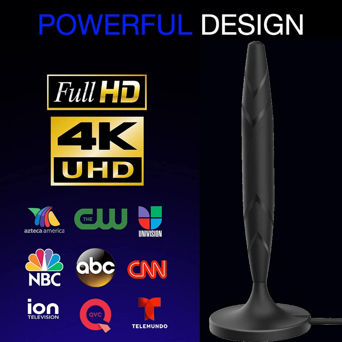Amplified TV Antenna with 20 ft Coaxial Cable N787