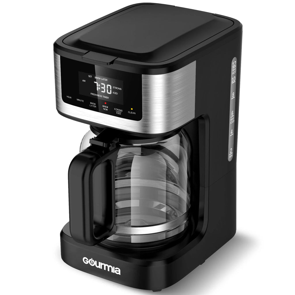 12 Cup Programmable Hot & Iced Stainless Steel Coffeemaker T2498