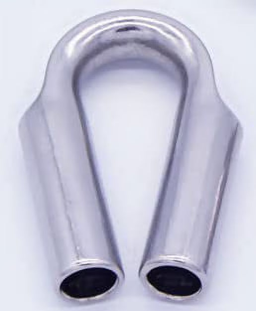 316 Stainless Steel Wire Rope Tube Thimble 6mm 100-Pack W816918