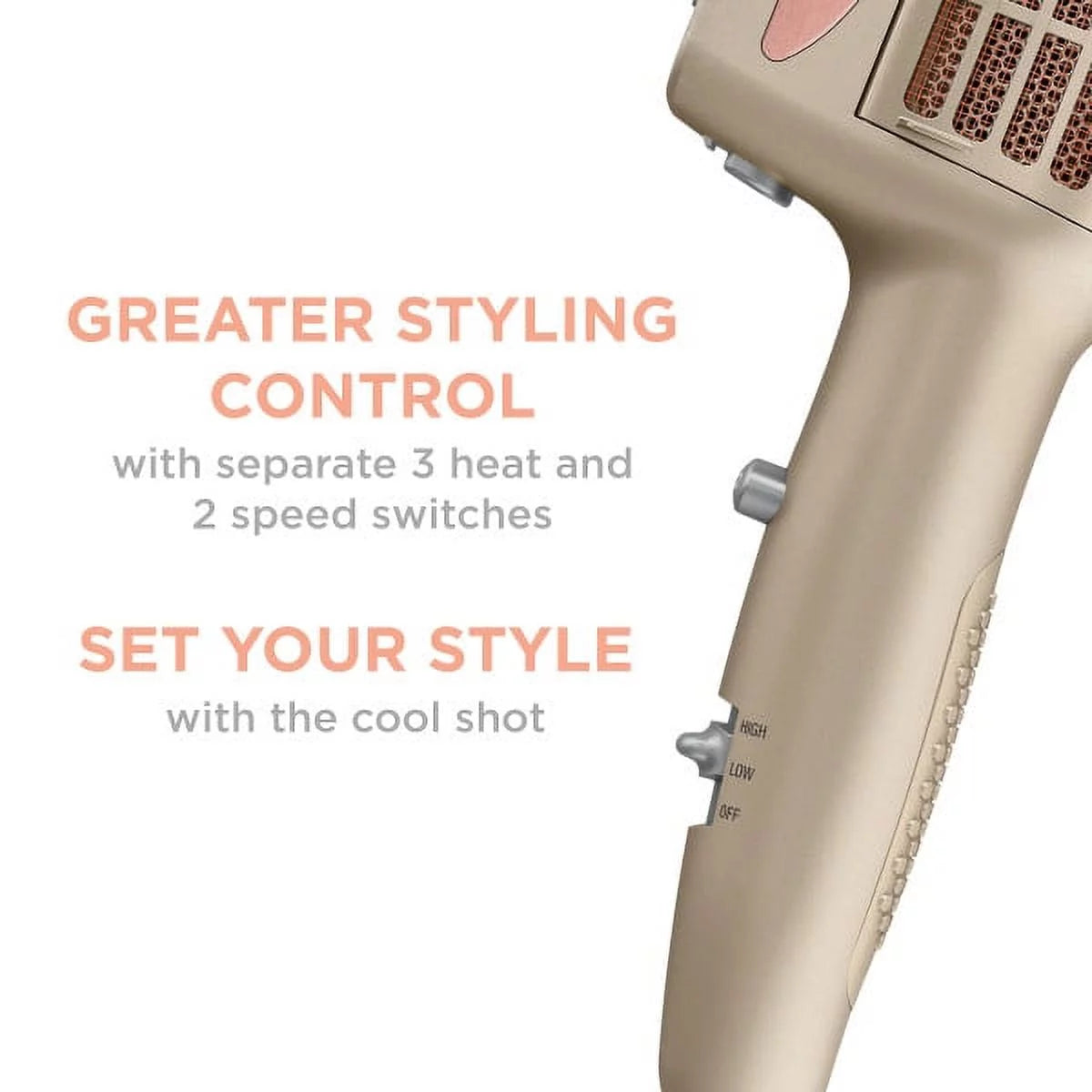 1875W Hair Dryer with 4 Attachments T1460