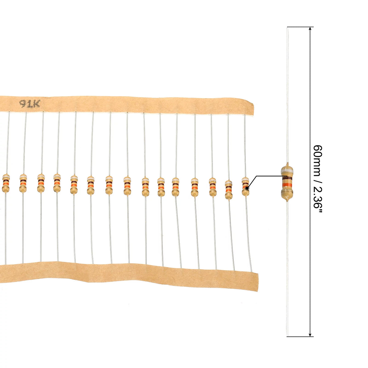 1/4W 5% Carbon Film Resistor Assortment 2000 Pack R353895