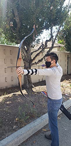 One Piece Traditional Wood Hunting Bow Q3883