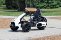 Electric Go Kart 12V White Ride on Car I621735