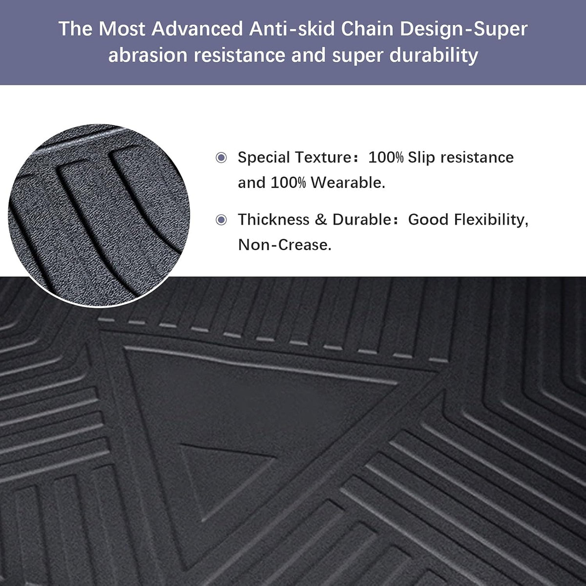 Black TPO Waterproof Rear Cargo Mat W313509