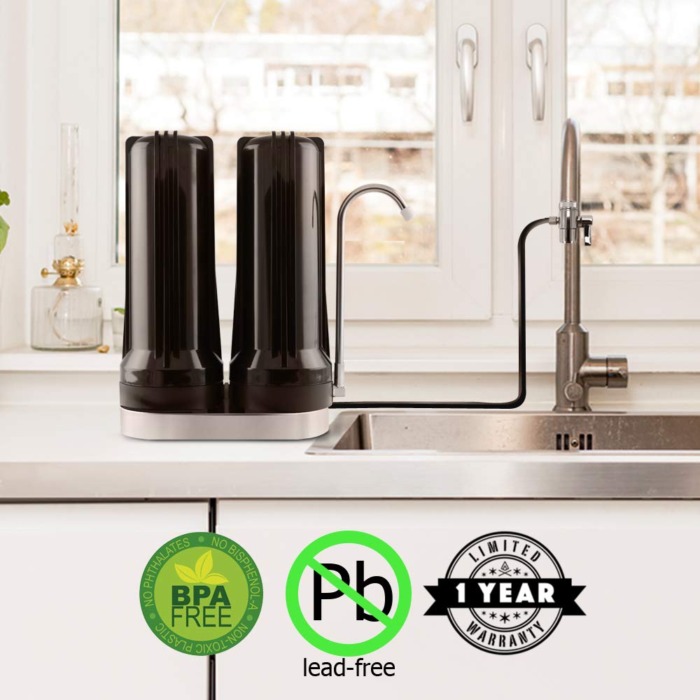 Countertop Drinking Water Filter with 5 Stage Alkaline Filtration System X1372