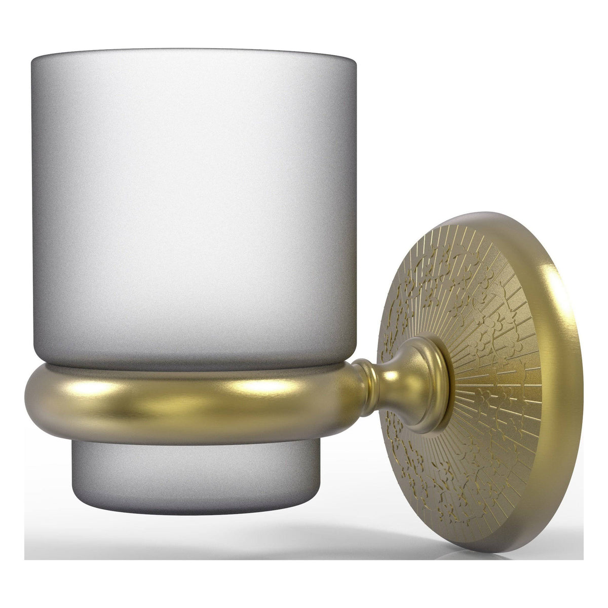 Wall Mounted Tumbler Holder Satin Brass P55611
