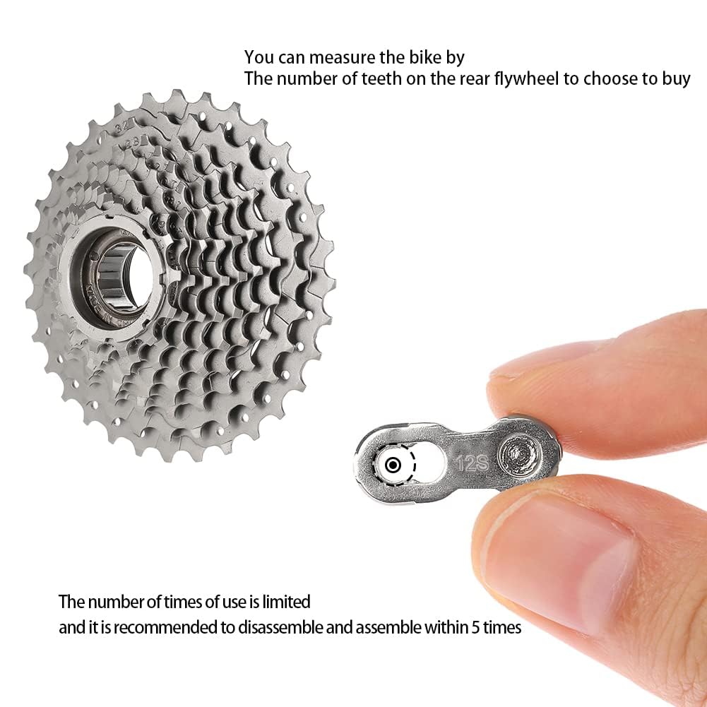 12 Speed Reusable Metal Bicycle Master Link Connector 5 Set Pack V258