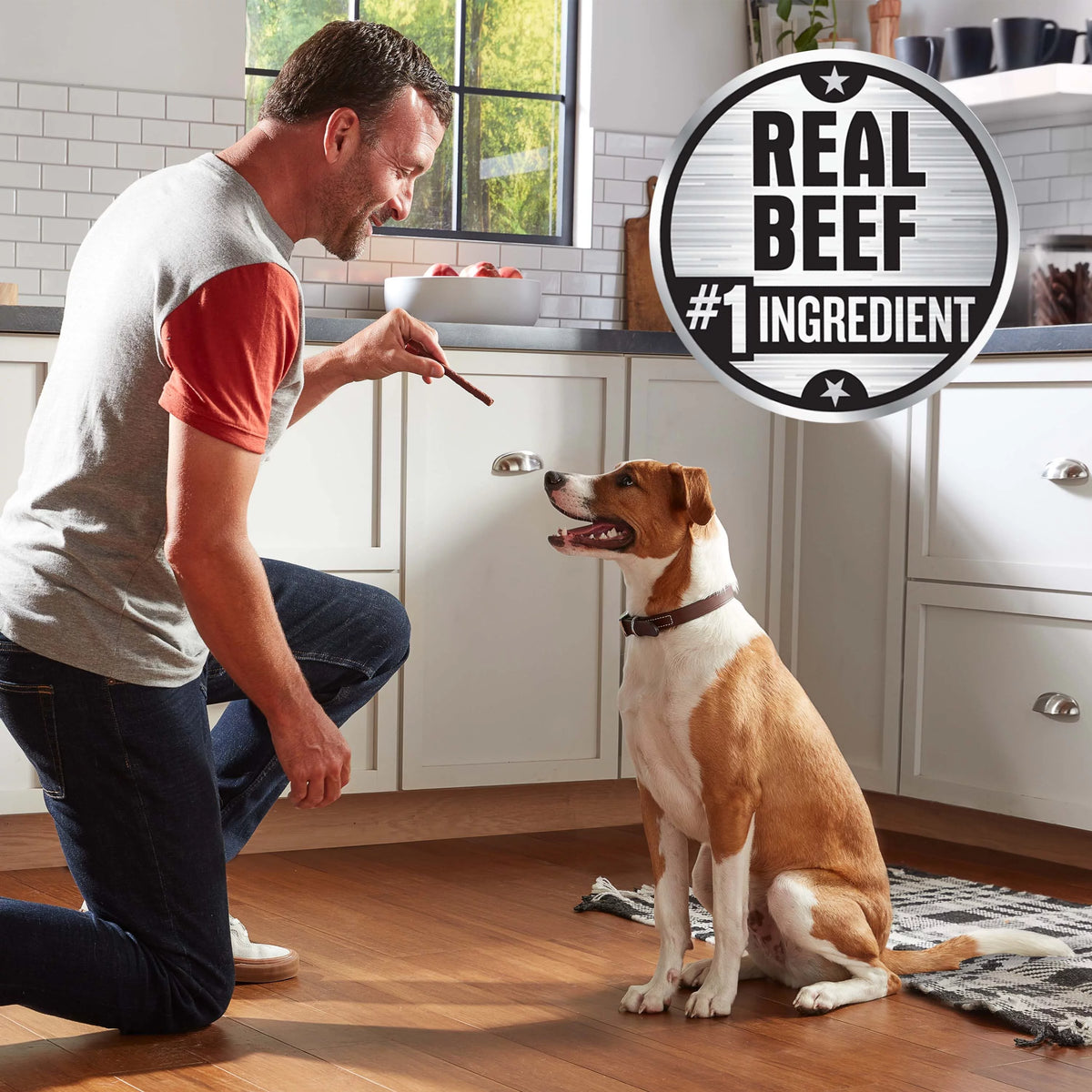 Real Beef Brisket Dog Treats 5.6oz Bag Pack of 8 I25441