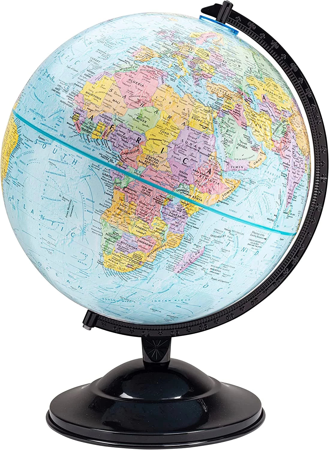 12 inch Blue Ocean Educational Raised Relief Political Globe P1787