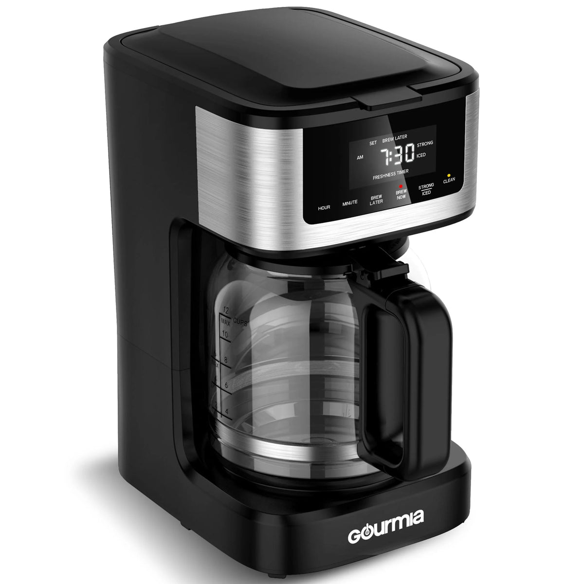 12 Cup Programmable Hot & Iced Stainless Steel Coffeemaker T2498