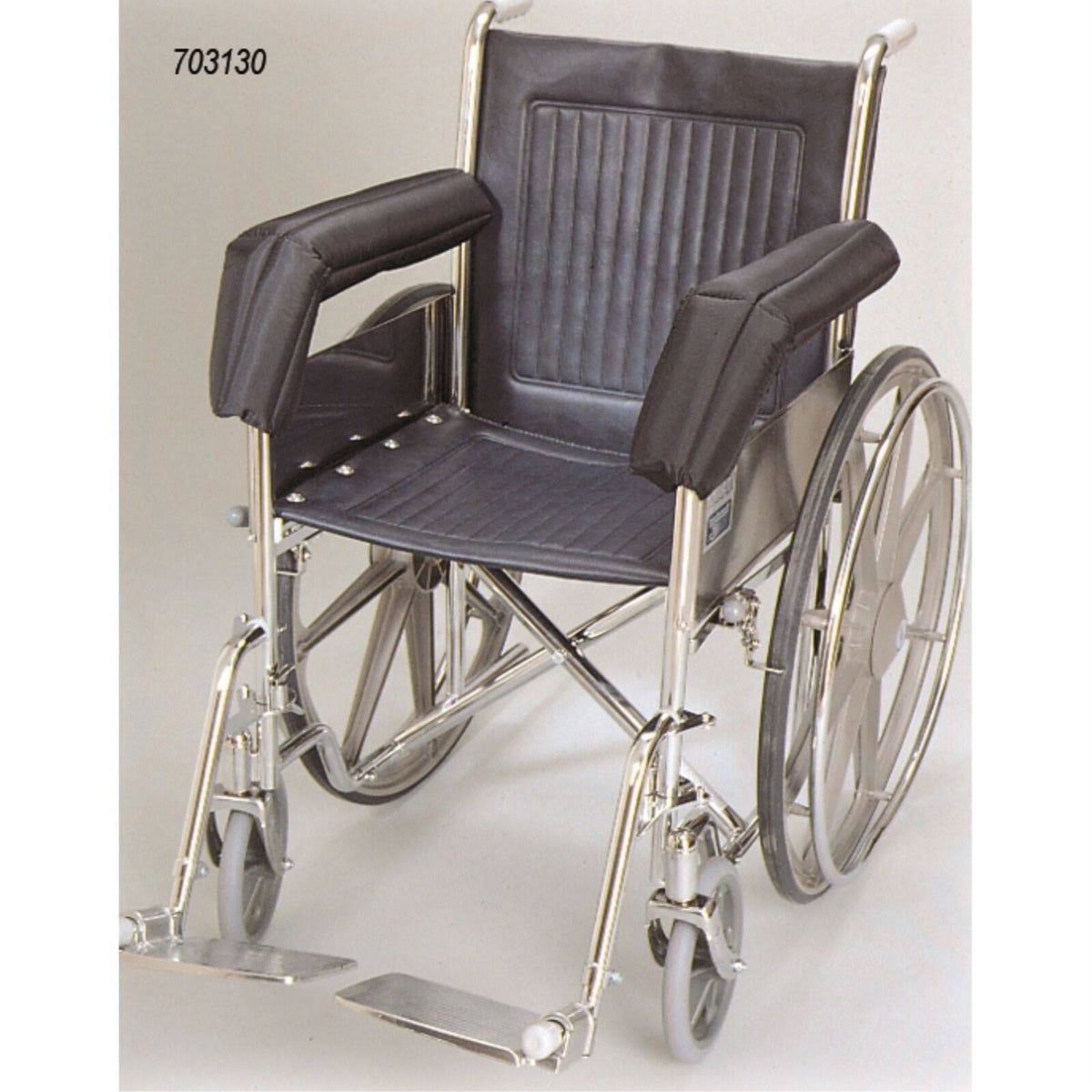 Wheelchair Foam Padded Nylon Extended Half Armrest Pads E764