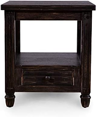 Wood 1-Drawer End Table Q345157