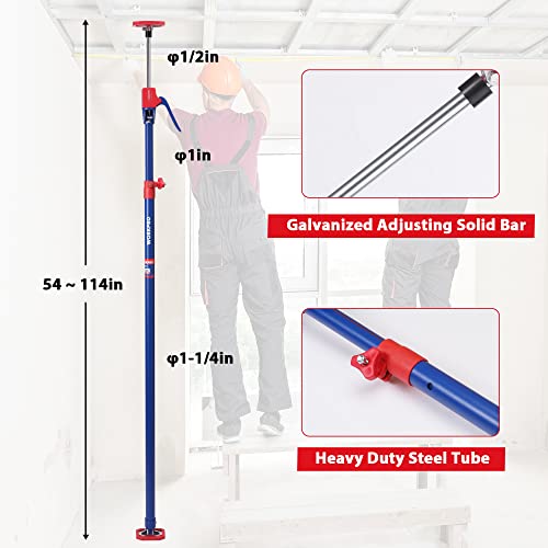 54-114 Inches Steel Telescopic Support Rod 4-Pack Z829