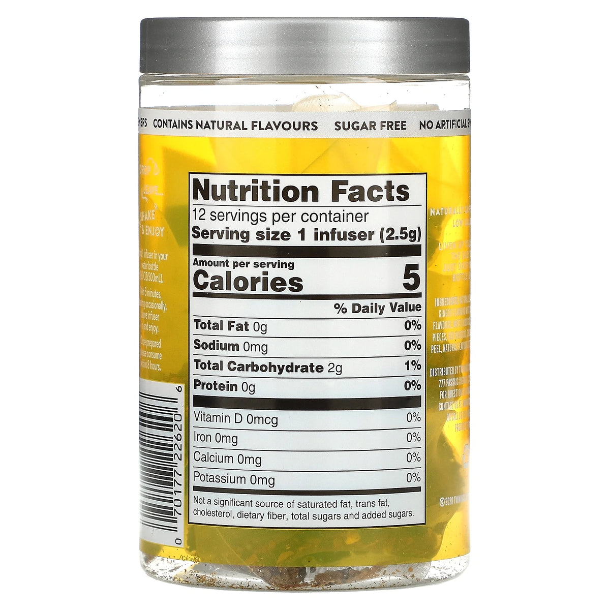 Cold Infuse Flavoured Cold Water Enhancer Lemon & Ginger 12 Infusers W577