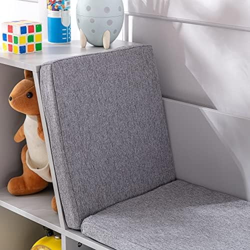 6-Cubby Bookcase with Reading Nook and Cushion T1226