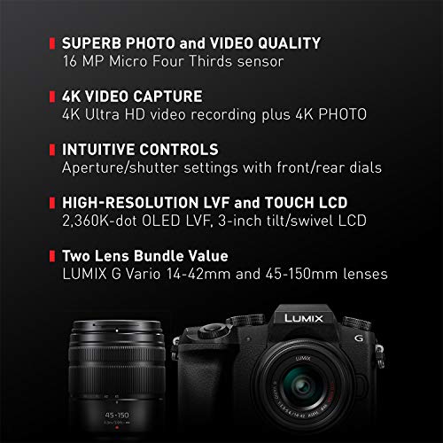 4K Mirrorless Camera, 16 Megapixel Digital Camera, 14-42 mm Lens Kit M4583