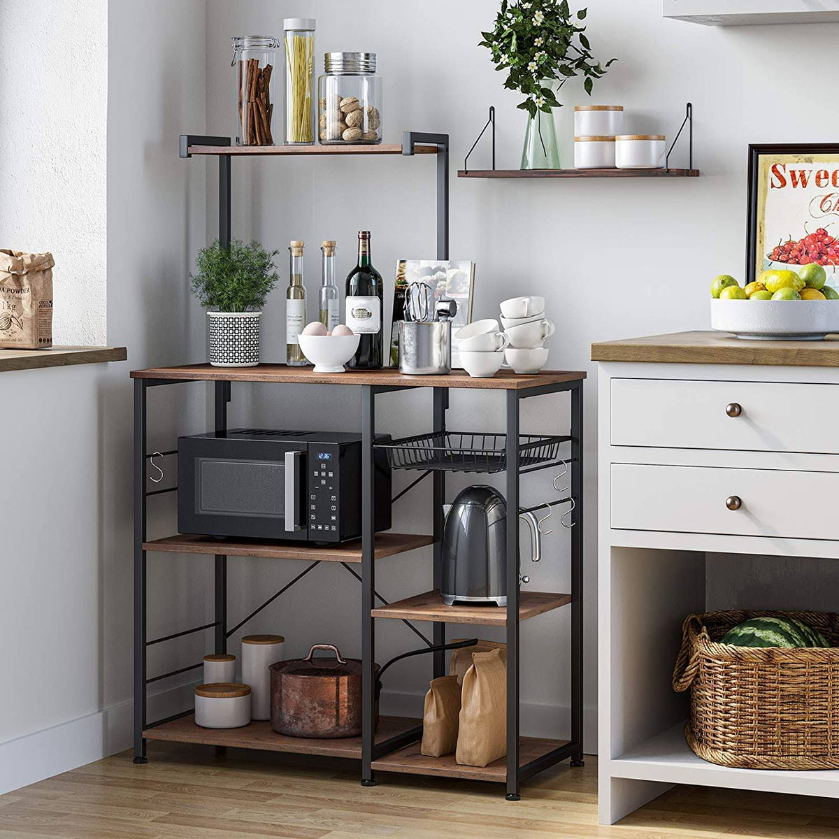 Wire Basket Baker’S Rack K1859