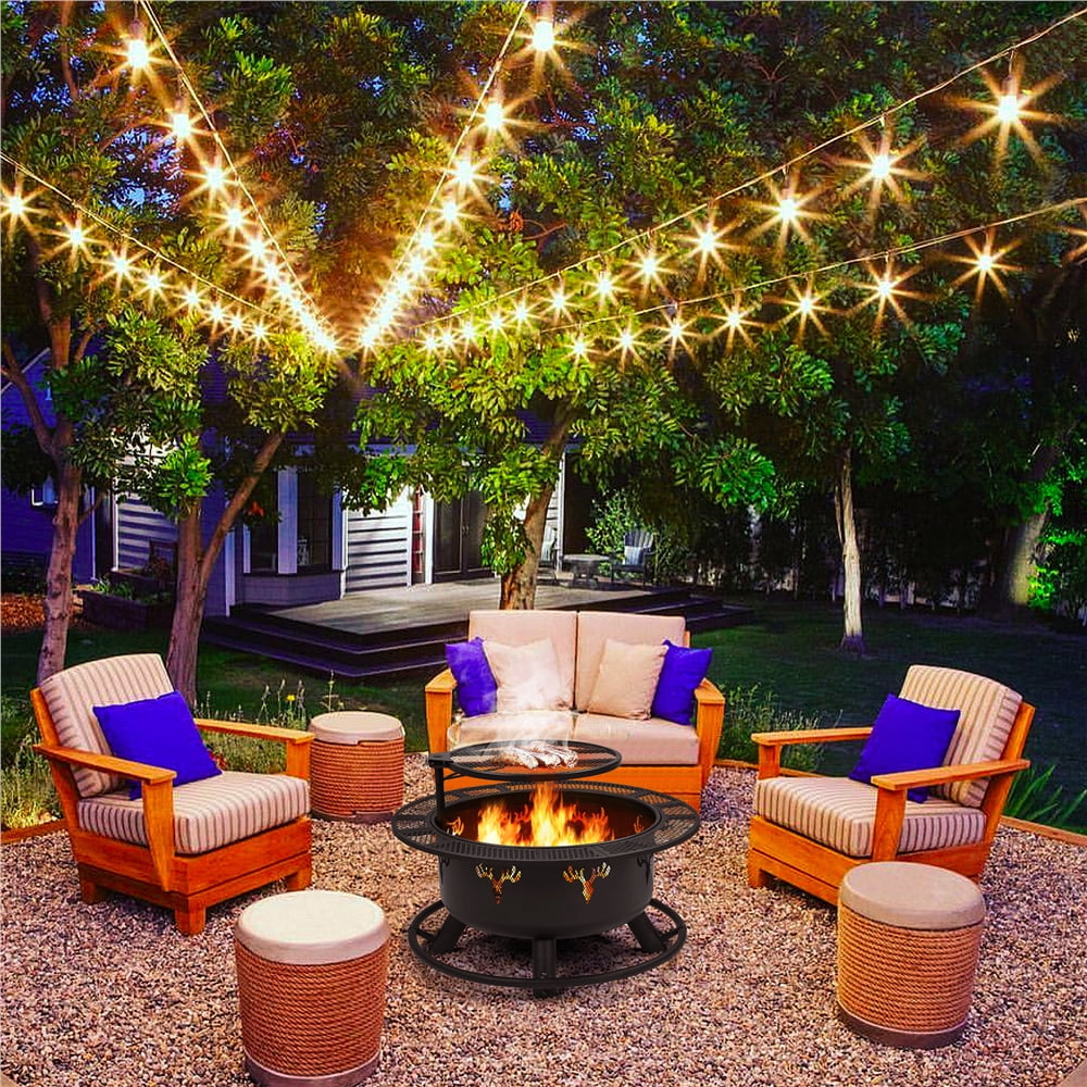 Round Wood Burning Fire Pit P604727