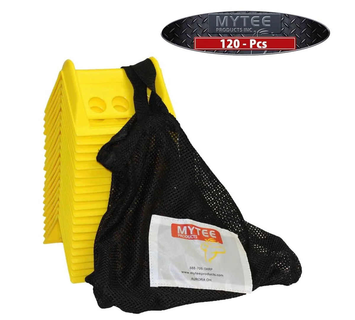 120 Pack Yellow 4" Flatbed Edge Protectors with Carrying Case D11701