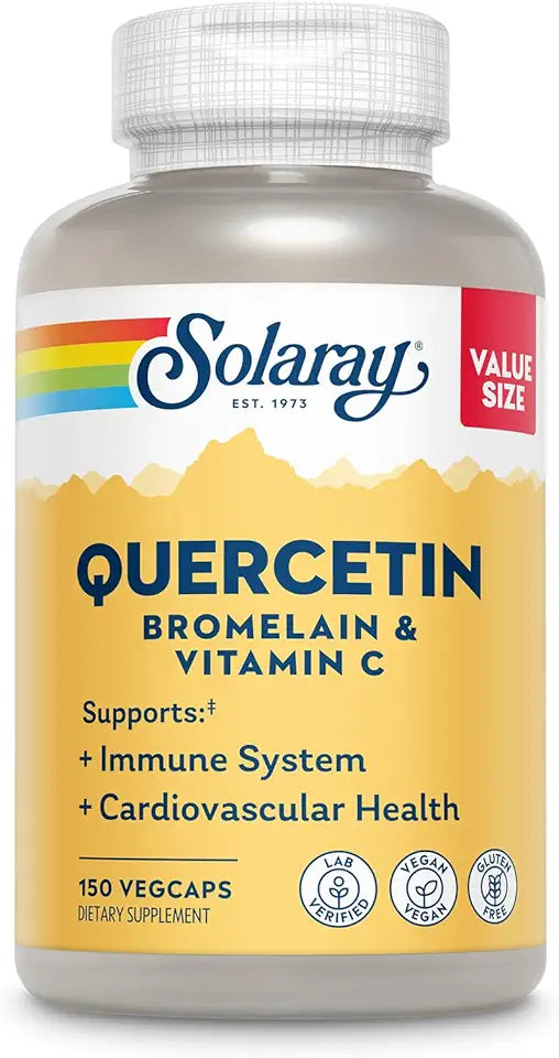 Quercetin Bromelain & Vitamin C 500mg Vegan 150 VegCaps M43115