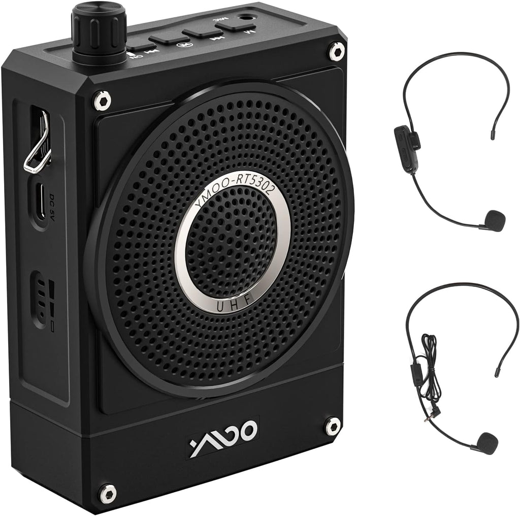 10W Rechargeable Voice Amplifier with UHF Wireless Microphone Headset M90274