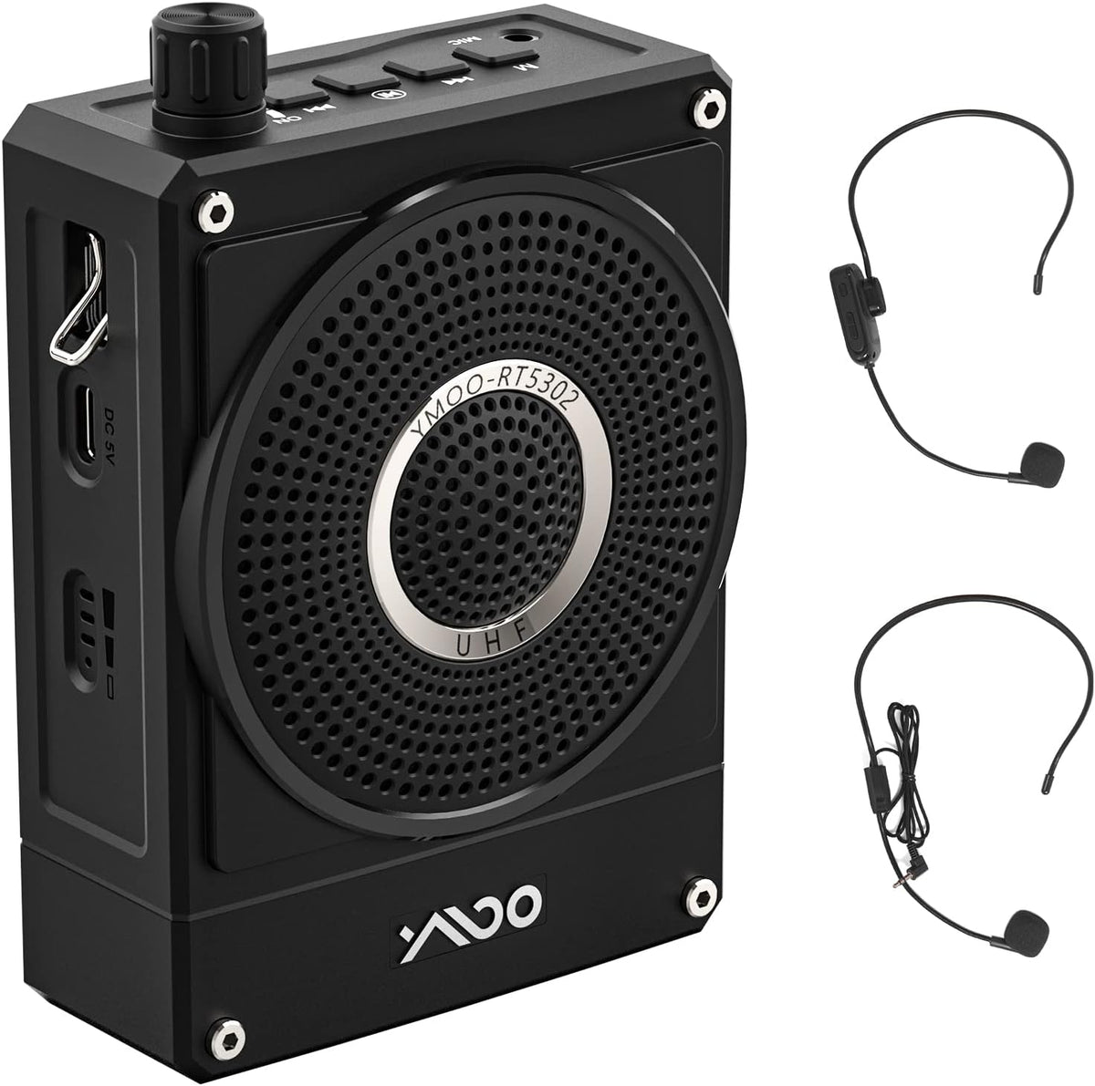10W Rechargeable Voice Amplifier with UHF Wireless Microphone Headset M90274