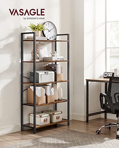 6-Tier Bookshelf with Steel Frame Q54871
