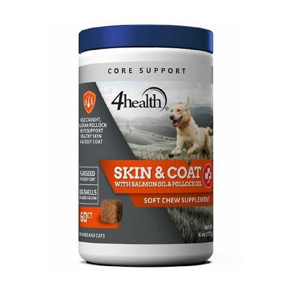 Salmon and Pollock Oil Skin and Coat Supplement for Dogs X46622