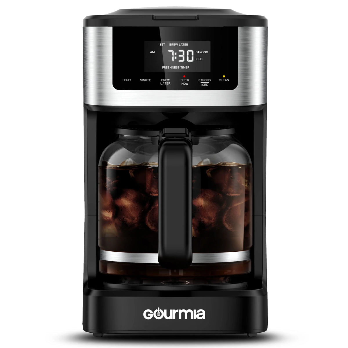 12 Cup Programmable Hot & Iced Stainless Steel Coffeemaker T2498